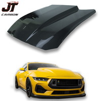 Capot en fibre de carbone style suralimentateur pour Ford Mustang 2024