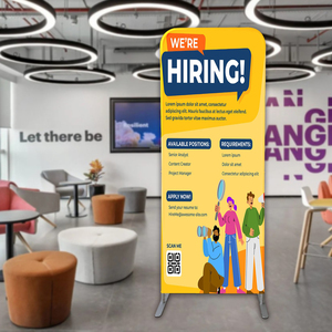 Nhà Máy Bán buôn Backdrop với logo triển lãm thương mại hiển thị hiển thị Booth Stretch Banner đứng căng thẳng vải hiển thị đứng - Product Image 5