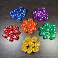Dés en acrylique transparent écologique Deskjoy Octahedron 16 mm, 1 pièce, pour jeux de table RPG/DND, fantastiques et science-fiction, pour 1 à 10 joueurs