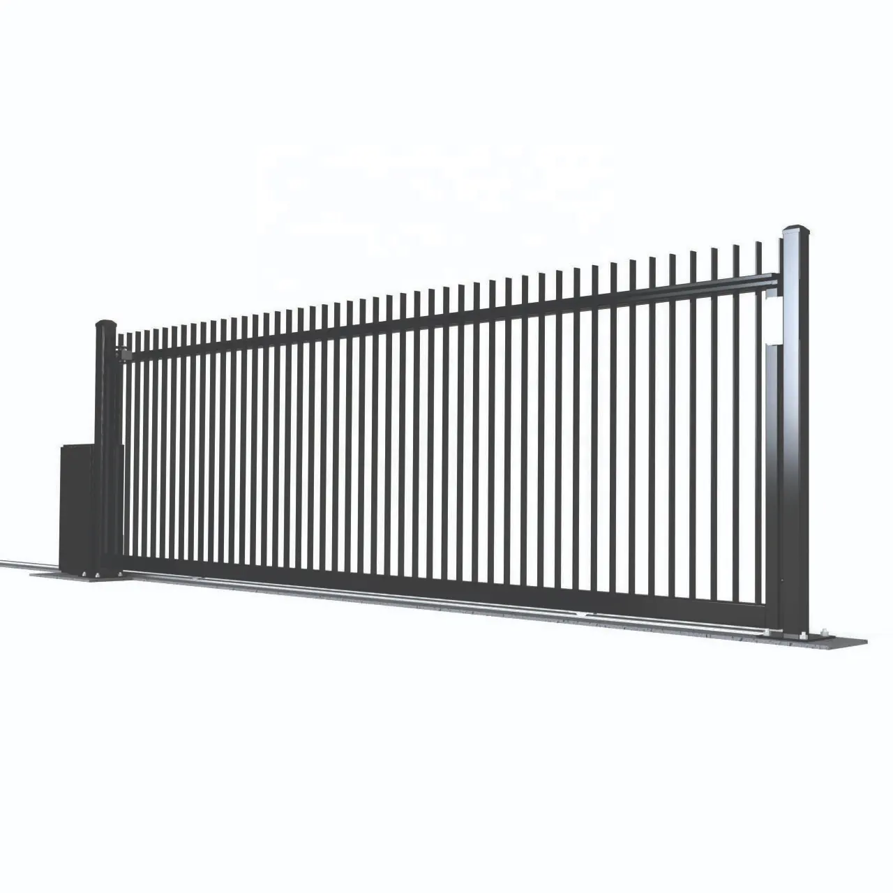 Customized Driveway Gate Automatic Driveway Gates - Aluminum Railing