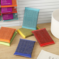 Éponge à récurer rectangulaire réutilisable pour cuisine, fournisseur fabricant