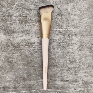 Brocha Rectangular para Base de Maquillaje con Mango de Madera y Pelo Sintético, <span class=keywords><strong>Ultra</strong></span> Suave, para Difuminar, Portátil, para Contorno Facial y Sombras - Product Image 2