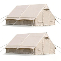 Tente de camping gonflable BOTEEN - Tissu Oxford imperméable, utilisation quatre saisons, installation rapide, abri extérieur de luxe 12m