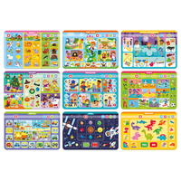 Bebe Smart Talking Board Tablette éducative pour enfants Jouet musical en langue arabe avec cartes en plastique Alimenté par batterie