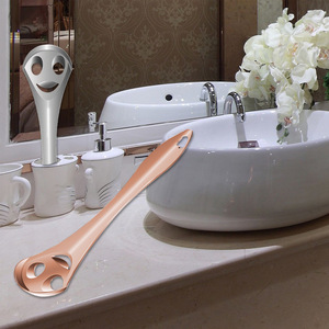 Soins bucco-dentaires Nettoyant langue en acier inoxydable Hygiène bucco-dentaire Réduction de la mauvaise haleine Brosse de revêtement de langue double face - Product Image 4