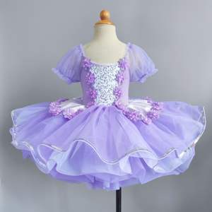 <span class=keywords><strong>Jupe</strong></span> <span class=keywords><strong>tutu</strong></span> à paillettes colorées pour filles, robe de danse de ballet mignonne pour la scène, pour princesse, bébé bouffant - Product Image 4