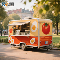 Restaurant mobile haut de gamme en conteneur maritime, aménagé comme une fast-food, prêt à l'emploi