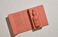 Emballage personnalisé d'huile essentielle pour soins de la peau de 30 ml, flacon compte-gouttes en verre givré mat avec boîte