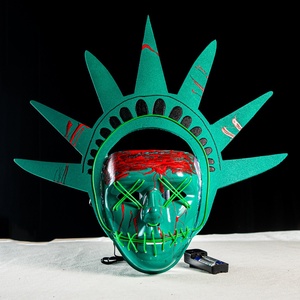 BAIGE gros Statue lumineuse de la liberté Cosplay Prop Halloween <span class=keywords><strong>masque</strong></span> Performance porter pour les spectacles sur scène - Product Image 3