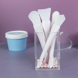 Set Kuas Masker Wajah Silikon untuk Eksfoliasi, Masker Wajah, dan Makeup dengan Logo Halloween Hitam, Label Pribadi Kosmetik OEM - Product Image 3