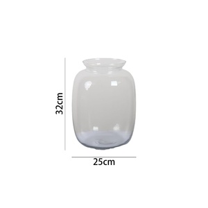 Vaso largo H32 D25 cm-vasi e vasi di vetro