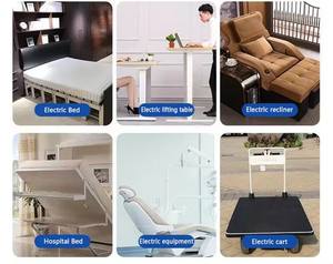 Wewin Custom <span class=keywords><strong>D76</strong></span> 24V 120W 40Rpm Micro réducteur à vis sans fin Moteur à engrenages à réduction lente DC pour meubles de bureau modernes - Product Image 6