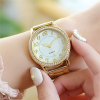 Montre numérique à quartz en acier inoxydable pour homme et femme, boîtier en alliage, style mode luxe, cadeau couple, style professionnel