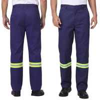 Pantalons de travail en coton personnalisés à haute visibilité, résistants aux flammes, avec bandes réfléchissantes, pantalons de travail pour la soudure, personnalisés