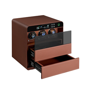 Tùy chỉnh PU da bên trong xem Winder Hộp An toàn xem quanh co và lưu trữ mật khẩu kỹ thuật số an toàn - Product Image 5