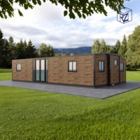 Maison conteneur extensible Ray-Zen de 40 pieds, maison préfabriquée extensible pour hébergement à long terme