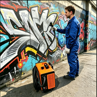 Doman - Dernier modèle de nettoyeur laser à impulsions portable 500 W, refroidi par air, pour le nettoyage de la peinture, de l'huile, du bois et de la rouille