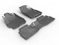 Tapis de sol complets en fibre de carbone noire de luxe Racen, imperméables, épaisseur 3,5 mm, pour Chery Tiggo 4 Pro Hybrid 2025