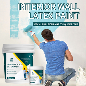 Peinture murale intérieure liquide, revêtement anti-humidité, imperméable, application au pinceau, couleurs personnalisées pour usage intérieur - Product Image 2