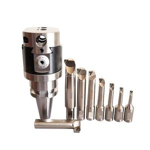 Accesorios para Ajuste Fino de Máquinas 0.005, Herramienta de Mandrinado, Cabezal de Mandrinado Fino, Juego de Cortadores de Mandrinado Ajustables de Alta Precisión BT40 - Product Image 5