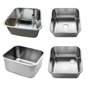 China Supplier Single Bowl Commercial Kitchen Stainless Steel Sinks/Customized 304 Commercial Kitchen Sink Bowl For Sale