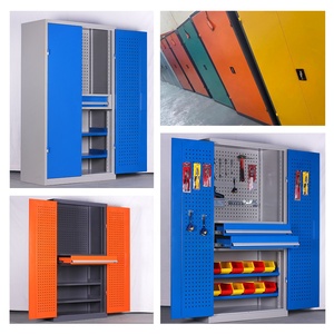 Équipement d'atelier robuste Armoires <span class=keywords><strong>de</strong></span> <span class=keywords><strong>garage</strong></span> en acier Stockage d'atelier à double <span class=keywords><strong>porte</strong></span> Stockage d'atelier - Product Image 6