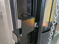 Loquet en acier laminé à froid pour porte de garage, fixation par vis, quincaillerie de verrouillage pour immeuble de bureaux et usage industriel