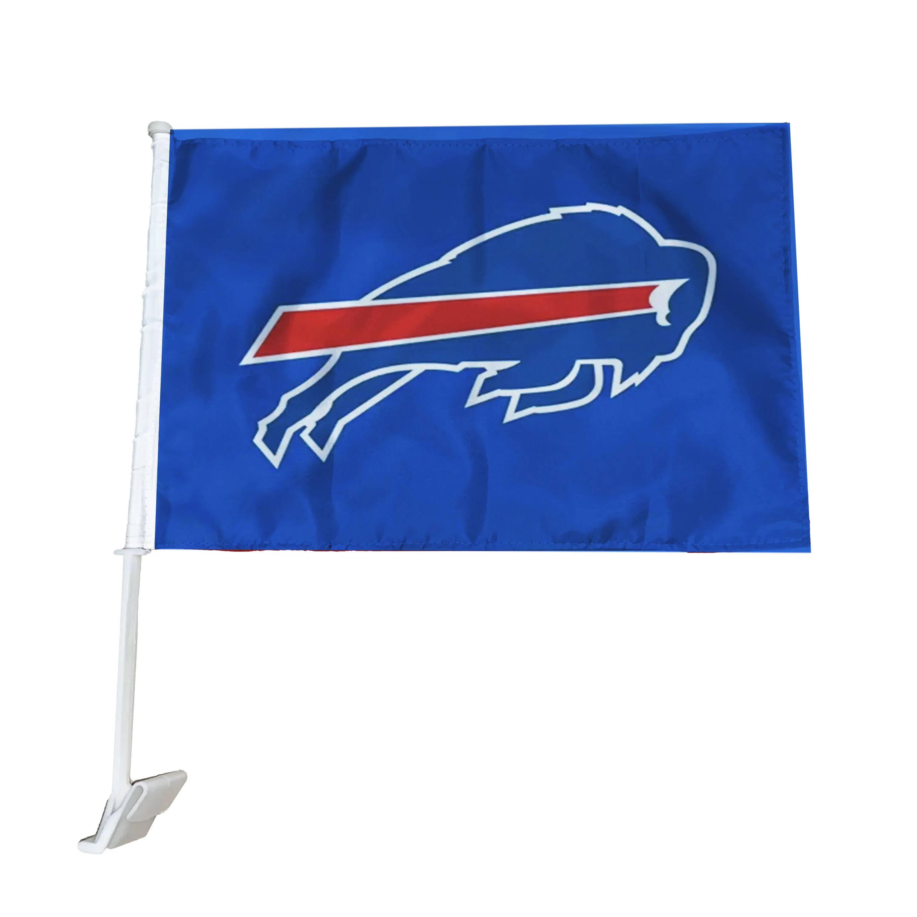 Süblimasyon Polyester çift taraflı baskı tüm NFL takım 12x18 inç özel Buffalo faturaları araba pencere futbol bayrağı