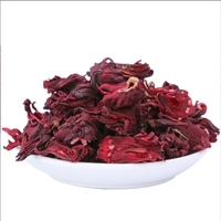 Fleur d'hibiscus séchée en vrac Roselle rouge séchée naturelle Thé aux fleurs entières d'hibiscus