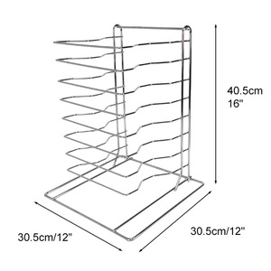 Công Cụ Bánh <span class=keywords><strong>Pizza</strong></span> Bánh <span class=keywords><strong>Pizza</strong></span> Khay Đứng Thương Mại Multilayer 6/8/14 Lớp Bánh <span class=keywords><strong>Pizza</strong></span> Nướng Màn Hình Pan Hiển Thị Đứng - Product Image 6