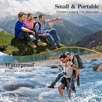 Jumelles haute définition 12x25 pour adultes et enfants-compactes et professionnelles, étanches à la buée pour l'observation des oiseaux,