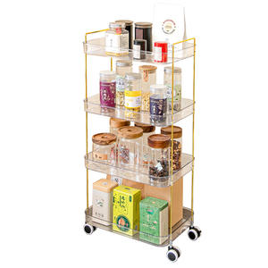 <span class=keywords><strong>Chariot</strong></span> <span class=keywords><strong>de</strong></span> stockage à roulettes empilable-<span class=keywords><strong>Chariot</strong></span> utilitaire peu encombrant avec roues, montage facile et conception durable - Product Image 3