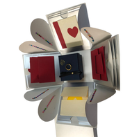 Coffret cadeau personnalisé rouge, explosion de surprise, de luxe, prix d'usine, livraison gratuite
