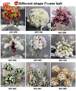 SMOOTH - Bola de Flores Artificiales de Seda Rosa Púrpura Personalizada al por Mayor para Decoración de Mesa de Boda - Product Image 4