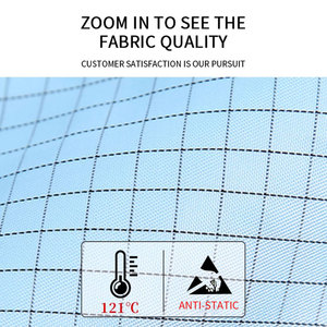 Class 100 GMP Standards 0.5-Grid Diagonal-Pull Anti-Static Dust-Proof Cleanroom Coverall - Product Image 4