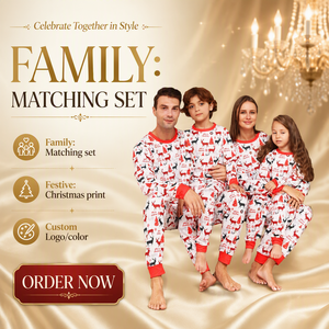 Pijamas Navideños 2026, Conjunto de Ropa de Dormir de Manga Larga para el Hogar, Pijamas Navideños para la Familia - Product Image 3