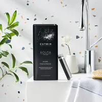 Maßge schneiderte hochwertige Herren wasch verpackung Kosmetik dosen Shampoo-Verpackung Mattschwarze Rechteck-Blechdose