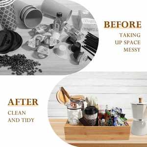 Organisateur de rangement pour café, station de café avec 2 boîtes à café pour comptoir - Vente chaude - Product Image 4