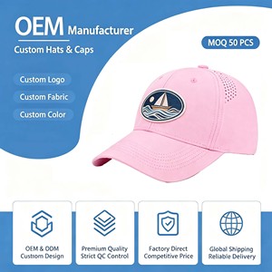Gorras Informales para Mujer, Sin Estructura, de Nailon Ligero, Resistentes al Agua, con Etiqueta Tejida, Visera Corta, Ajustables con Cordón - Product Image 1