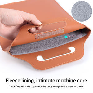 Bolso <span class=keywords><strong>ultraligero</strong></span> personalizado de gran capacidad para hombre y mujer, bolsa para ordenador portátil de cuero, 11, 12, 13, 14 y <span class=keywords><strong>2022</strong></span> pulgadas, novedad de 15,6 - Product Image 6