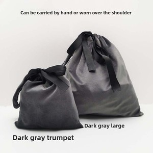Bolsa de terciopelo INS con cordón para guardar joyas, organizador portátil para compras, bolsa de hombro para llevar, para ropa interior, maquillaje y viajes - Product Image 4