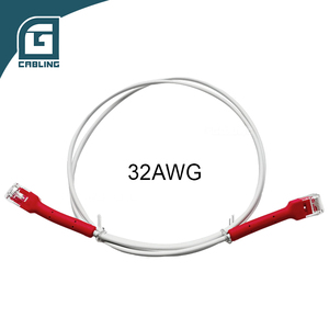 Câble réseau Gcabling plat blindé Cat6 Cat5e Cat6a Cat6 Cat5 UTP FTP de 2 m <span class=keywords><strong>ou</strong></span> 1 mètre pour panneau de brassage - Product Image 5
