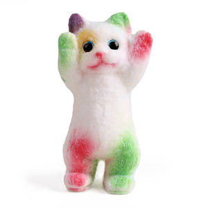 Jouet en peluche chat qui fait la main, chat de simulation à presser et apaisant, jouet Taba Squishy Tpr mignon et moelleux - Product Image 5