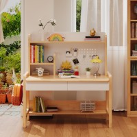 Bureau d'étude, bureau de travail, bureau informatique ; Bureau intégré réglable en hauteur avec étagère et ensemble chaise