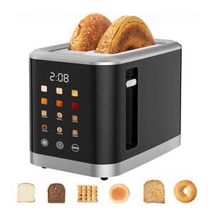 <b>Toaster</b> 2 Slice Digital Smart <b>Toaster</b> with TouchScreen Dual Control Panel for Bagels, Bread, Waffles - Product Image 1