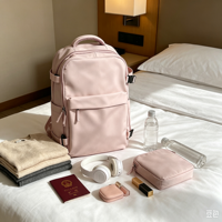 Sac à dos de voyage pour femmes, sac à bandoulière double, pour les voyages d'affaires, nouveau modèle 2026, léger, sac à dos pour ordinateur portable