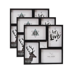 4 pièces <span class=keywords><strong>6</strong></span> pouces Cadre photo créatif Combinaison gratuite Taille personnalisable Image murale familiale pour la décoration intérieure et les mariages - Product Image 4