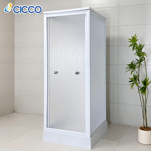Salle de bain carré petit 82x82 cm blanc cabine de douche étanche verre dépoli verre trempé coin cabines de douche - Product Image 5