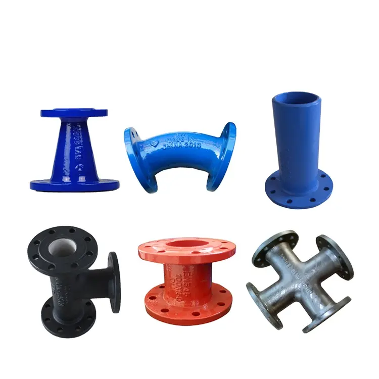 SYI ISO 2531 EN 545 EN598 Ductile Iron Flanged Pipe Fittings For Water Pipeline