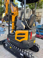 Excavadora de la mejor opción para el desarrollo de infraestructura global Mini Hyudraulic Digger Rigs 1.7ton Yuchai U17 Precio